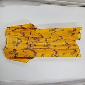 Floral Yellow Swim Cover-Up